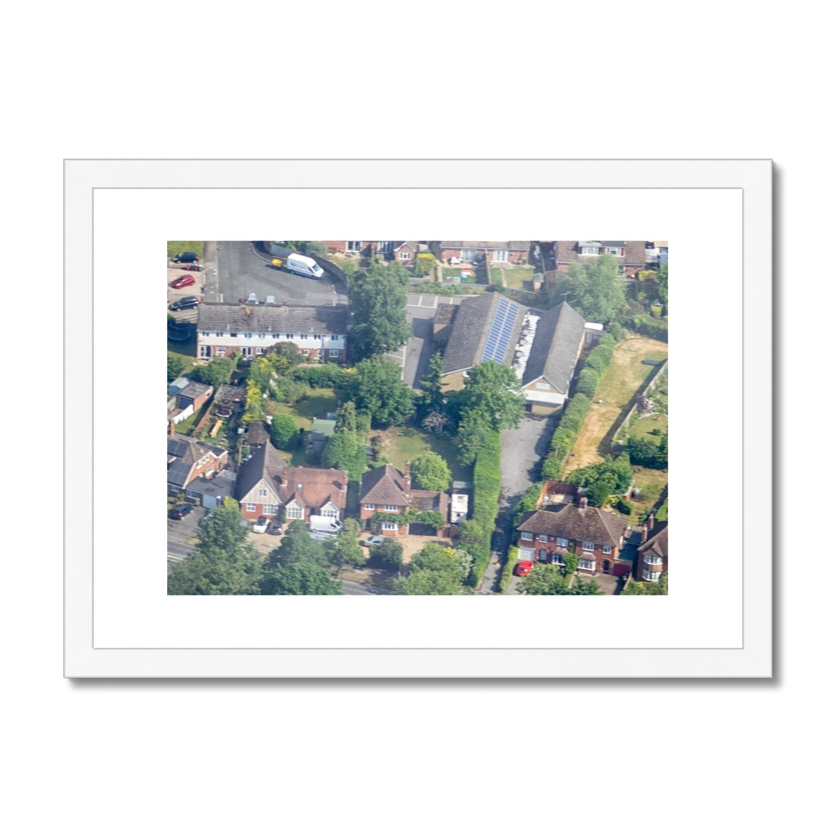 Gate Church Aerial Framed & Mounted Print