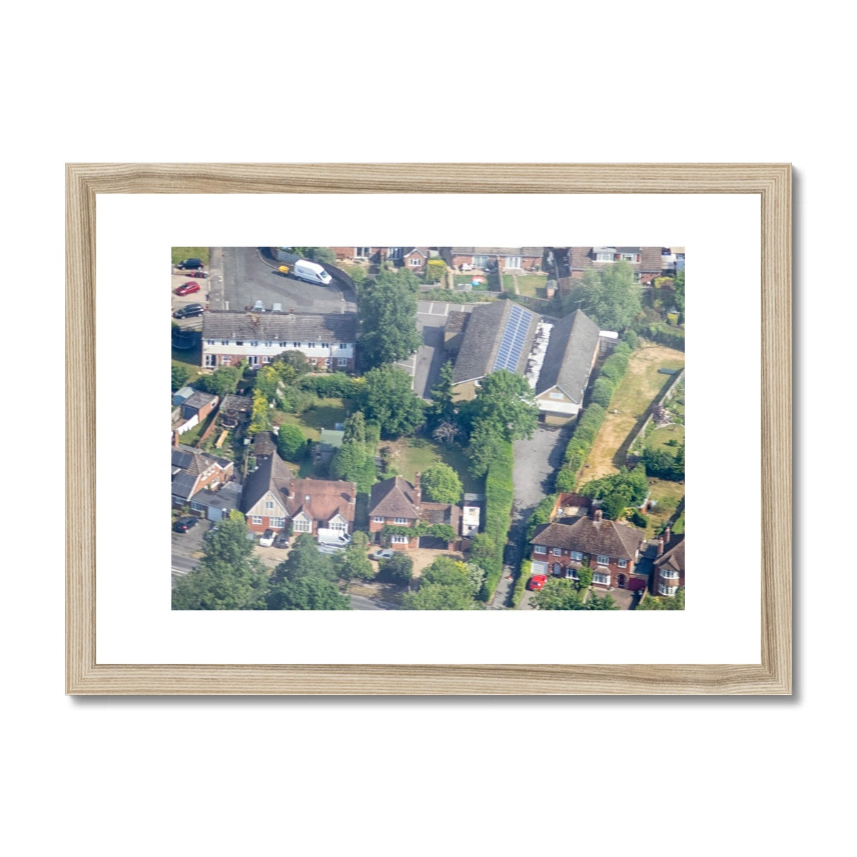 Gate Church Aerial Framed & Mounted Print