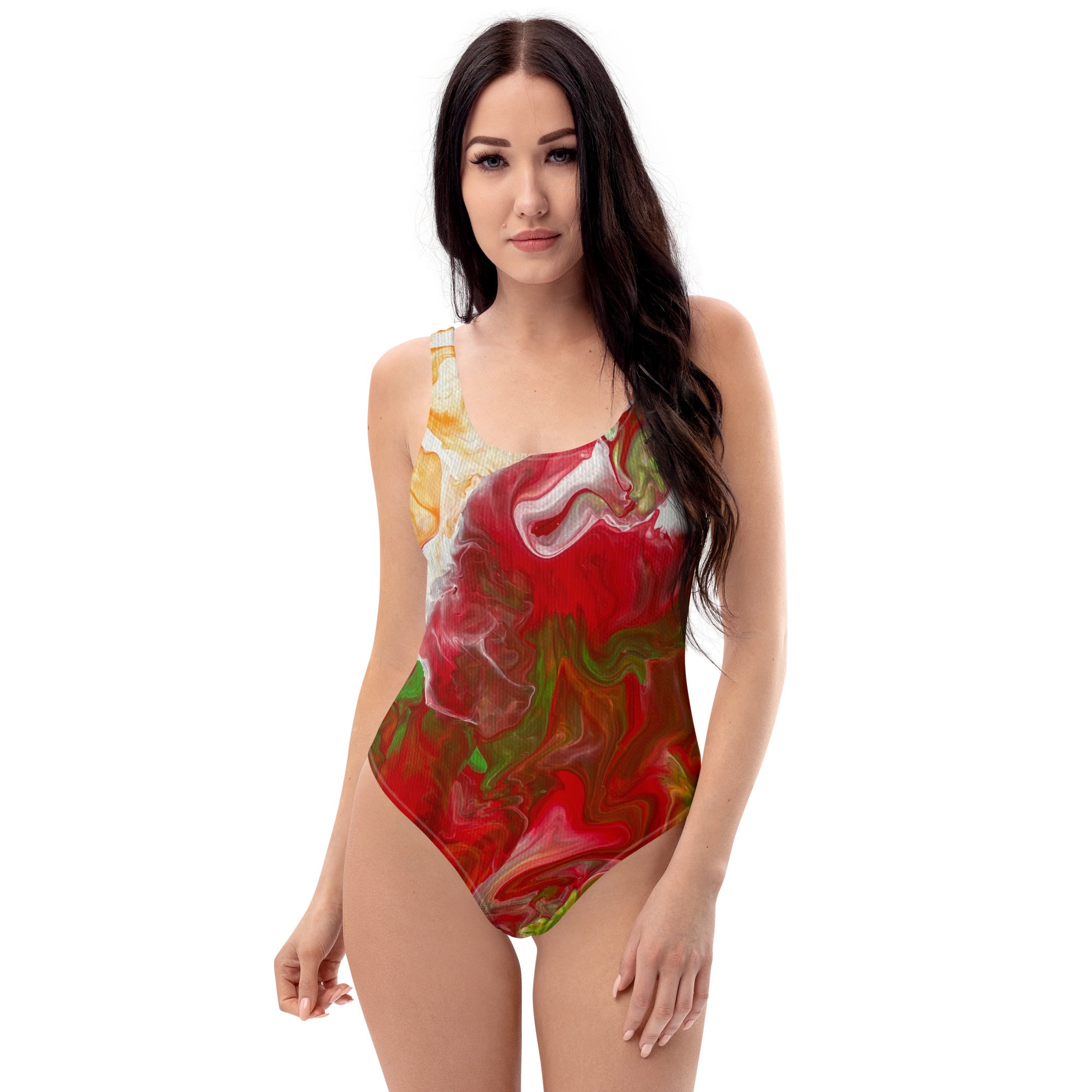 Red Storm by Louise Bjoro Swimsuit