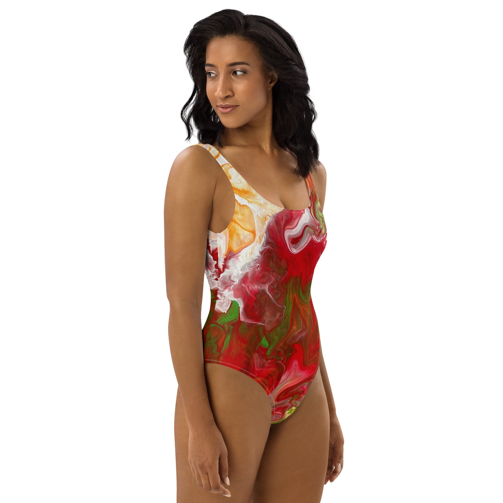 Red Storm by Louise Bjoro Swimsuit