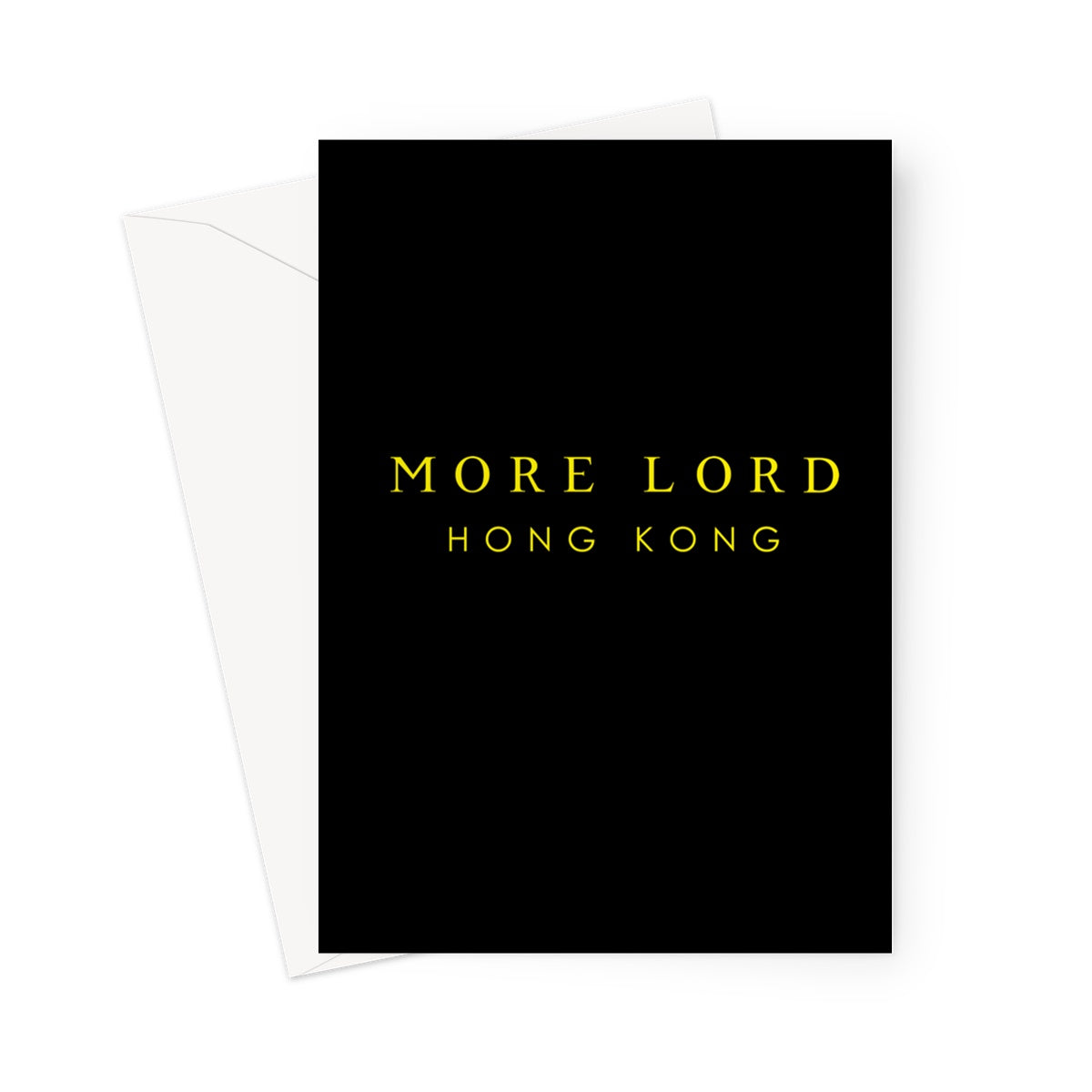 More Lord Hong Kong  Greeting Card